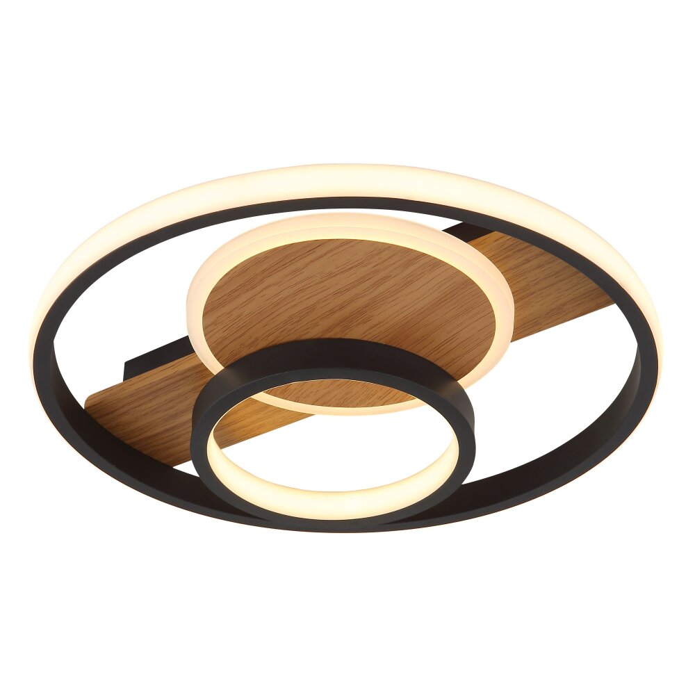 Globo Pikara Deckenleuchte LED Holzoptik, 1-flammig main product photo
