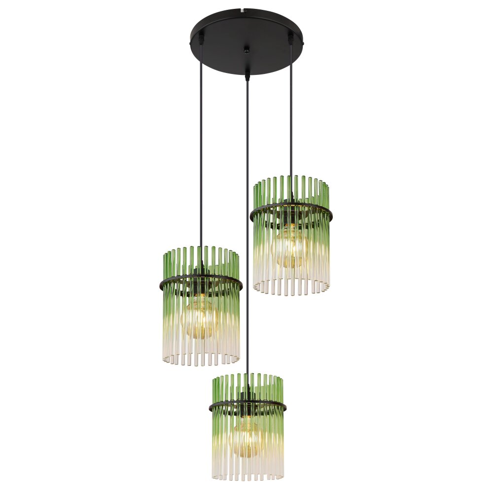Globo Gorley Hängeleuchte Schwarz, 3-flammig main product photo
