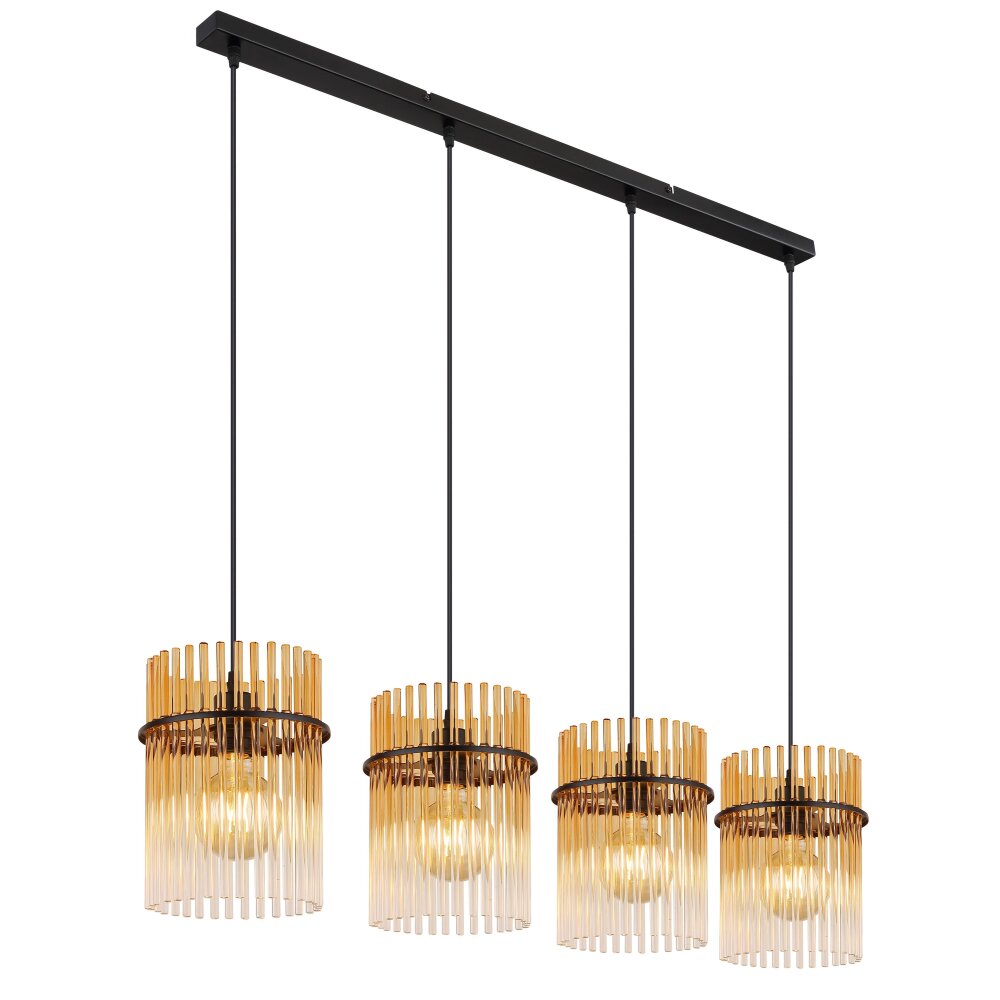 Globo Gorley Hängeleuchte Schwarz, 4-flammig main product photo