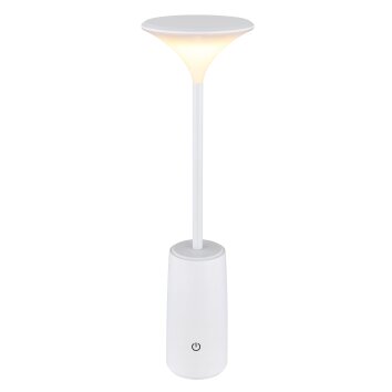 Globo Quirin Tischleuchte LED Weiß, 1-flammig