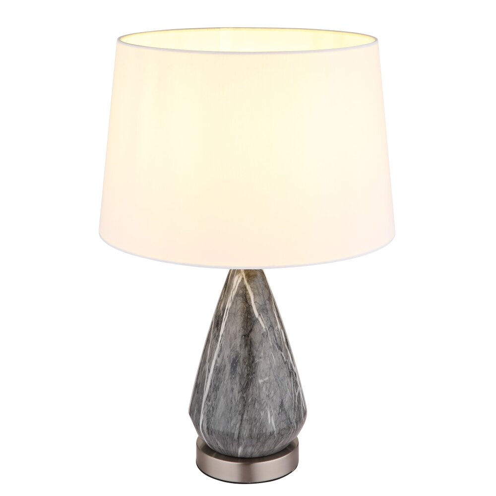 Globo Kisa Tischleuchte Nickel-Matt, 1-flammig main product photo