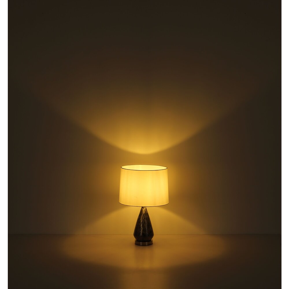 Globo Kisa Tischleuchte Nickel-Matt, 1-flammig