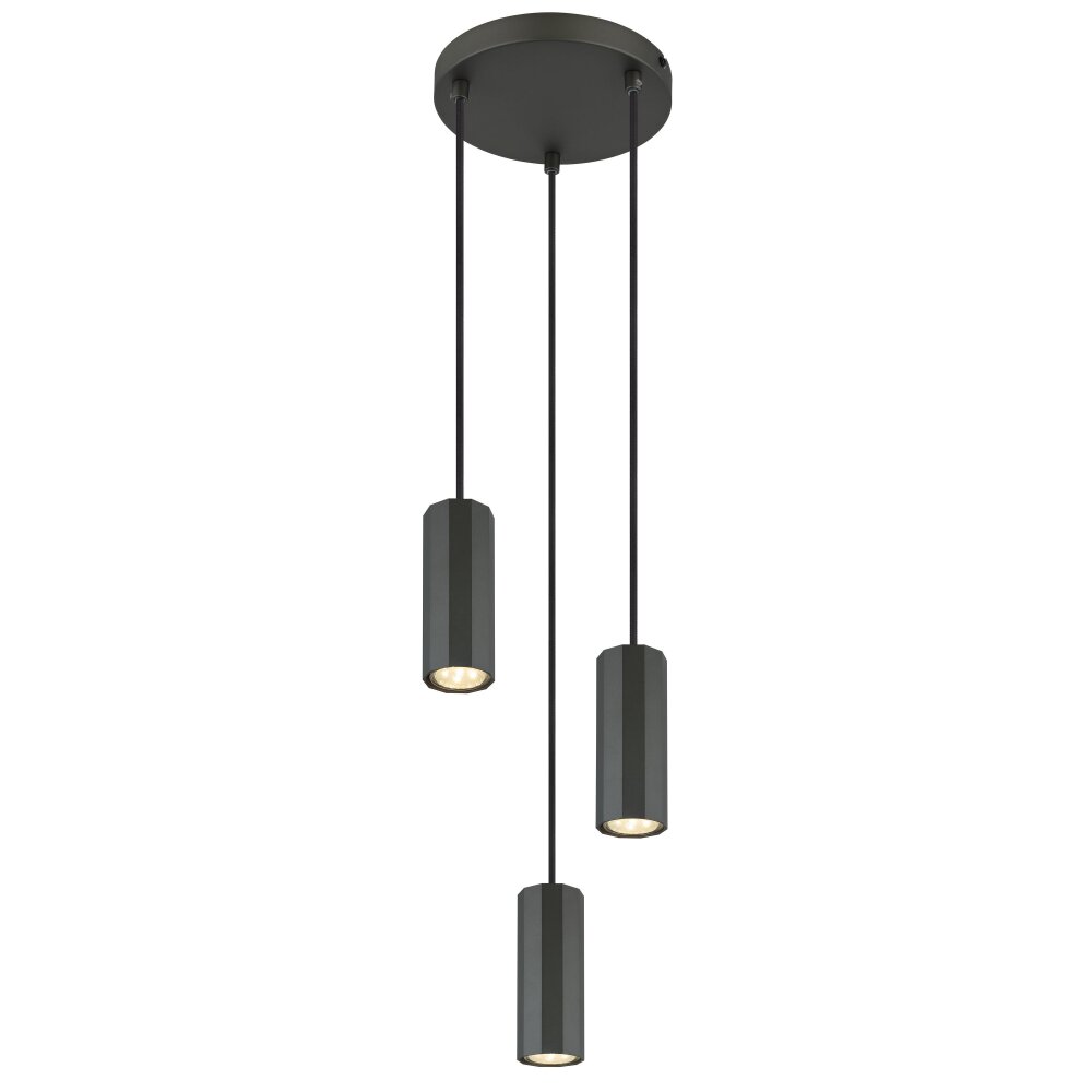 Globo James Hängeleuchte Grau, 3-flammig main product photo