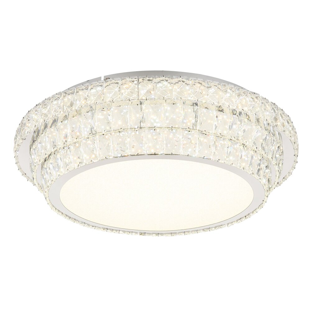 Globo Klara Deckenleuchte LED Chrom, 1-flammig, Fernbedienung main product photo