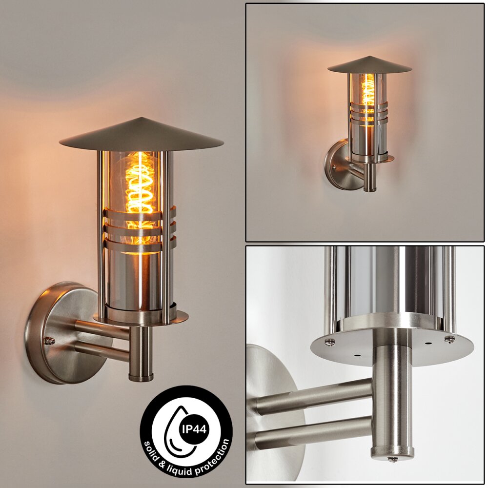 Forli Außenwandleuchte Silber, 1-flammig main product photo