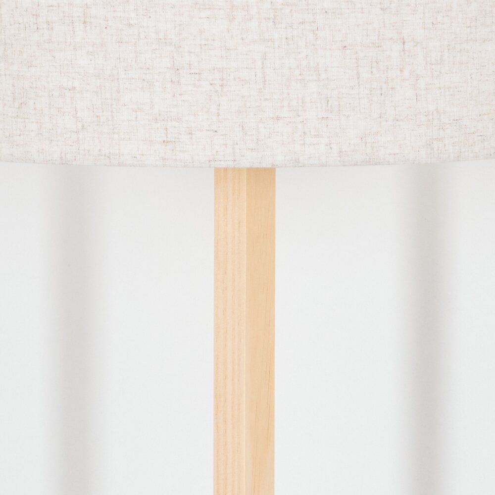 Bassagoda Stehleuchte Naturfarben, Schwarz, 1-flammig