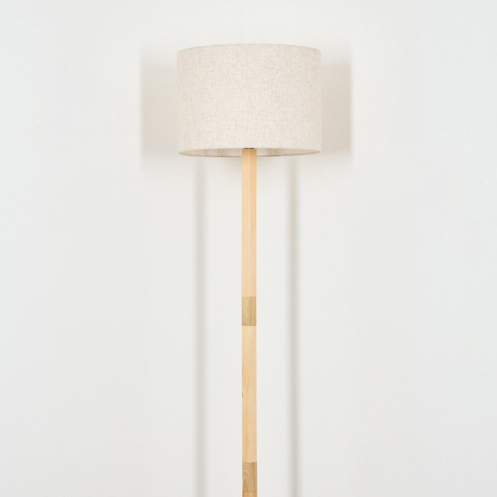 Bassagoda Stehleuchte Naturfarben, Schwarz, 1-flammig