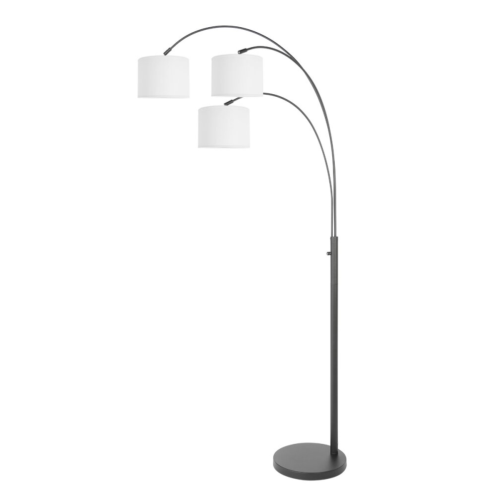 Steinhauer Sparkled Light Stehleuchte Schwarz, 3-flammig main product photo