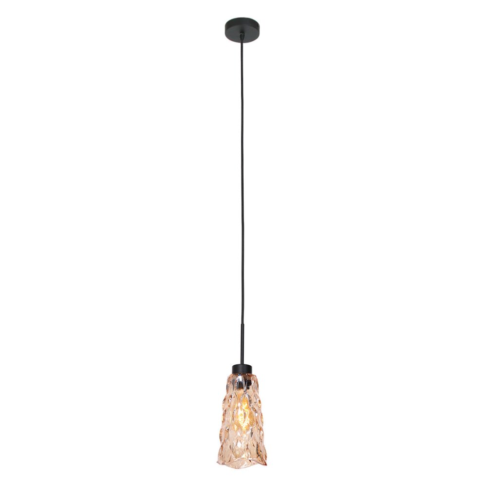 Steinhauer Vidrio Pendelleuchte Schwarz, 1-flammig main product photo