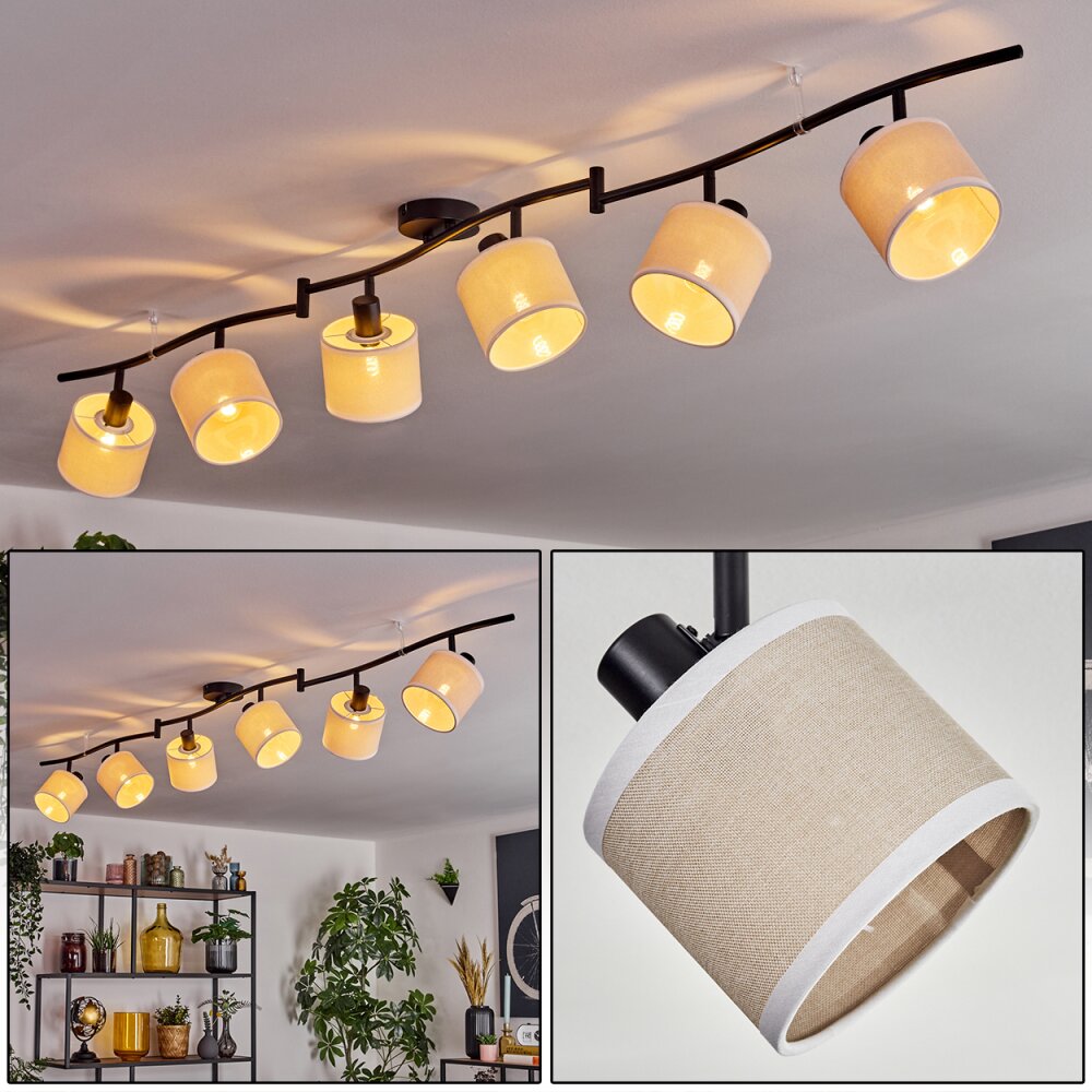 Bassagoda Deckenleuchte beige, Weiß, 6-flammig main product photo