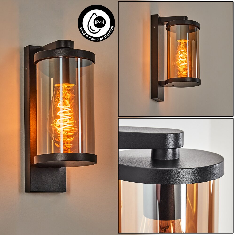 Telhada Außenwandleuchte Schwarz, 1-flammig main product photo