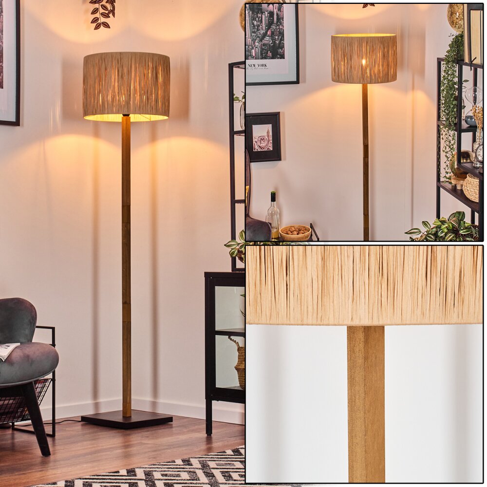 Granja Stehleuchte Naturfarben, Schwarz, 1-flammig main product photo