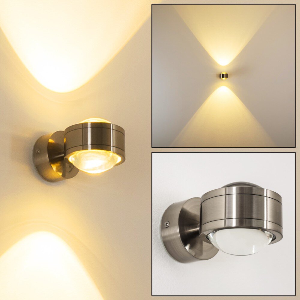 Indore Wandleuchte LED Nickel-Matt, 2-flammig main product photo