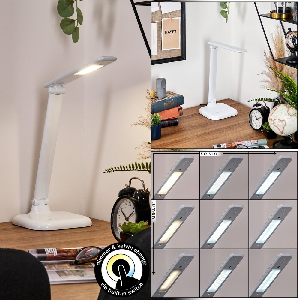 Munkdrup Tischleuchte LED Weiß, 1-flammig main product photo