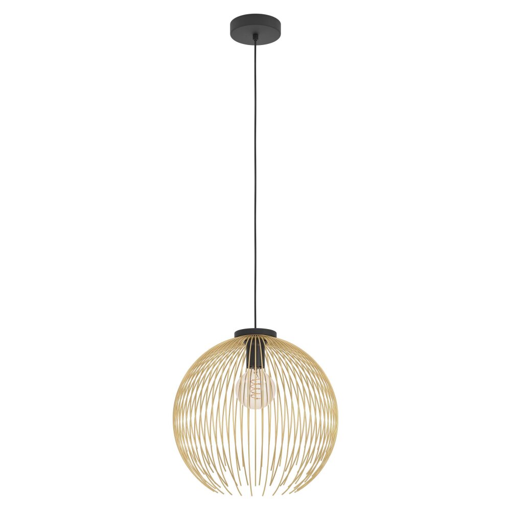 Eglo VENEZUELA Hängeleuchte Gold, Schwarz, 1-flammig main product photo