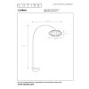 Lucide CORINA Bogenlampe Beige, 1-flammig