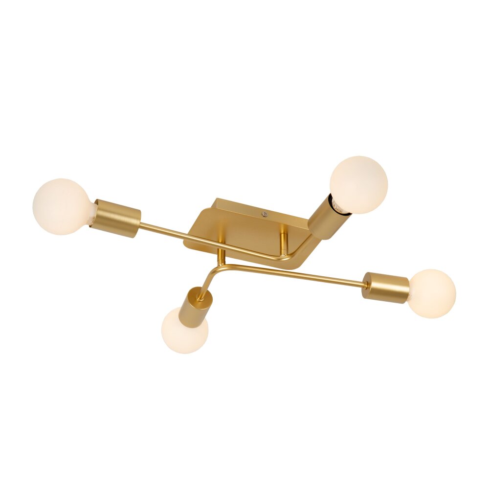 Lucide LESTER Deckenleuchte Gold, 4-flammig main product photo