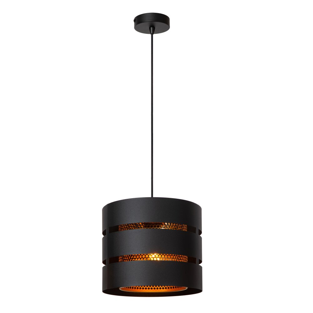 Lucide ROSAS Pendelleuchte Schwarz, 1-flammig main product photo