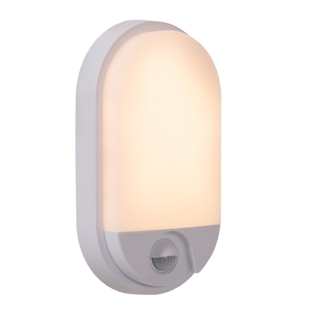 Lucide HUPS IR Außenwandleuchte LED Weiß, 1-flammig, Bewegungsmelder main product photo