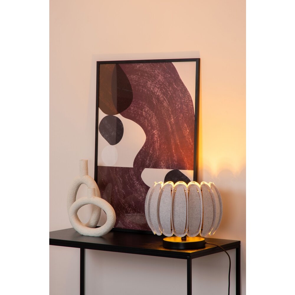 Lucide SPENCER Tischleuchte Schwarz, 1-flammig main product photo