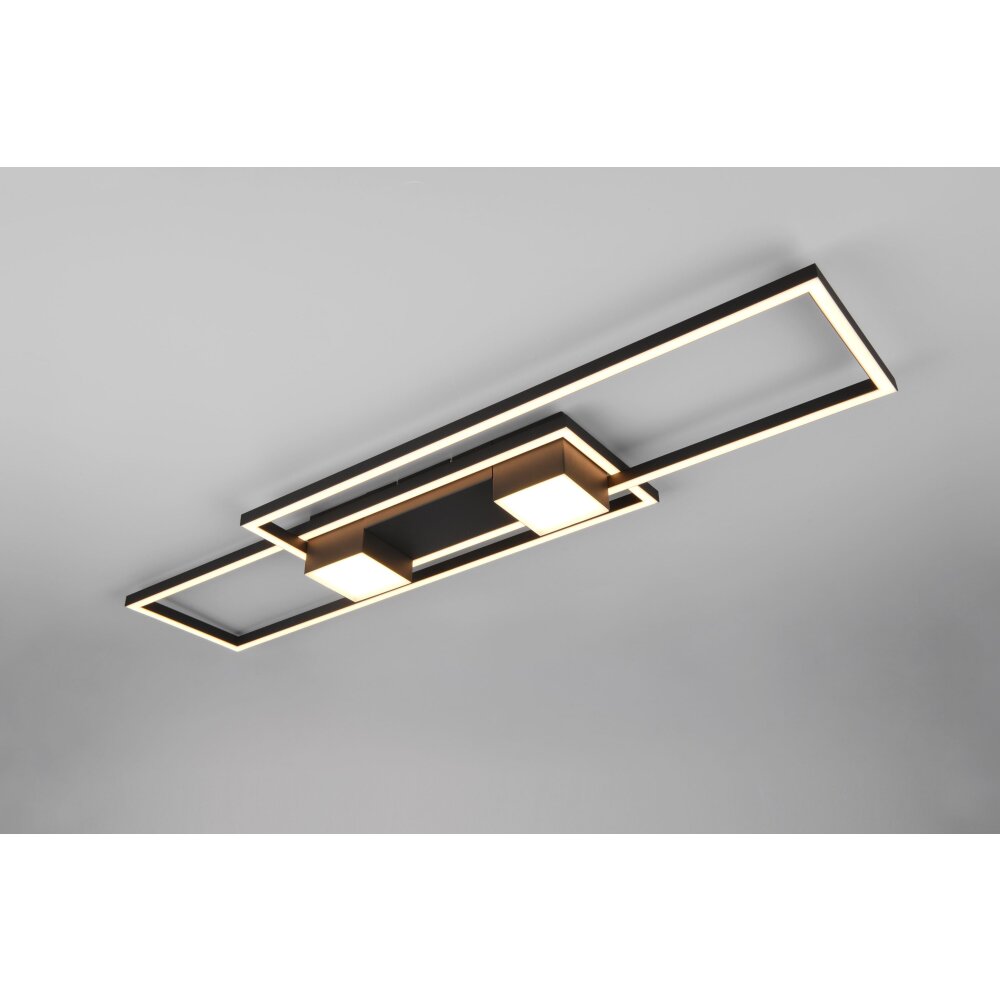 Trio ALBANY Deckenleuchte LED Schwarz, 1-flammig, Fernbedienung main product photo