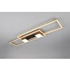 Trio ALBANY Deckenleuchte LED Schwarz-Gold, 1-flammig, Fernbedienung