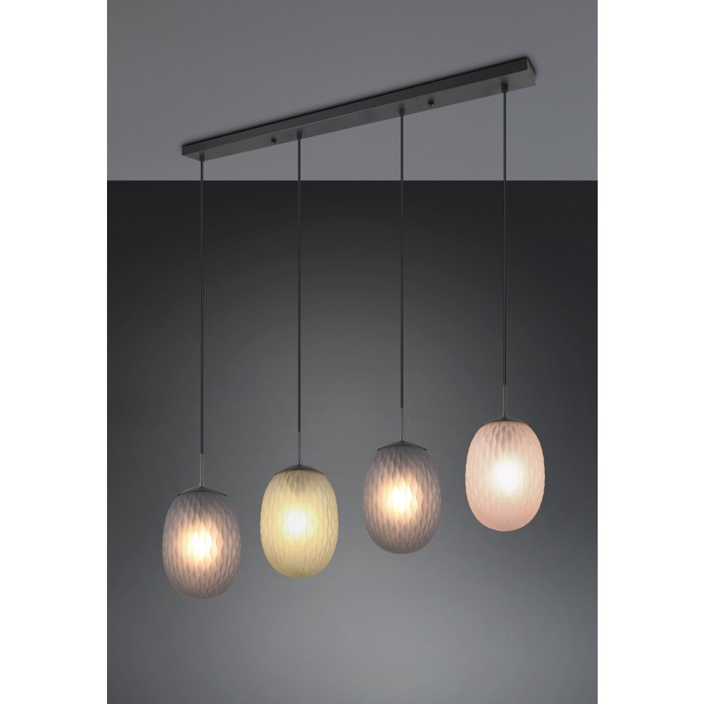 Trio Facette Pendelleuchte Schwarz, 4-flammig main product photo