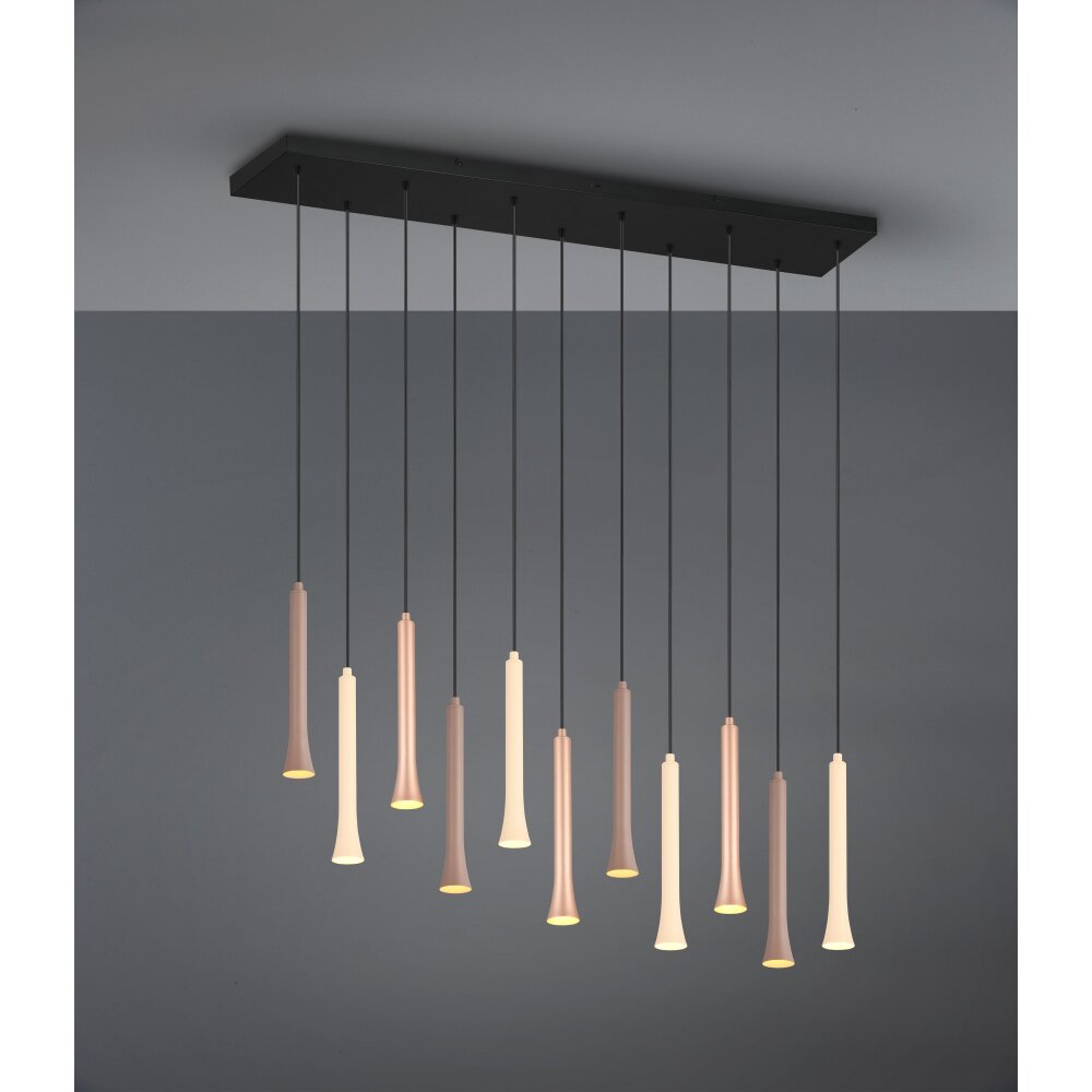 Trio Fiato Pendelleuchte LED Schwarz, 11-flammig main product photo