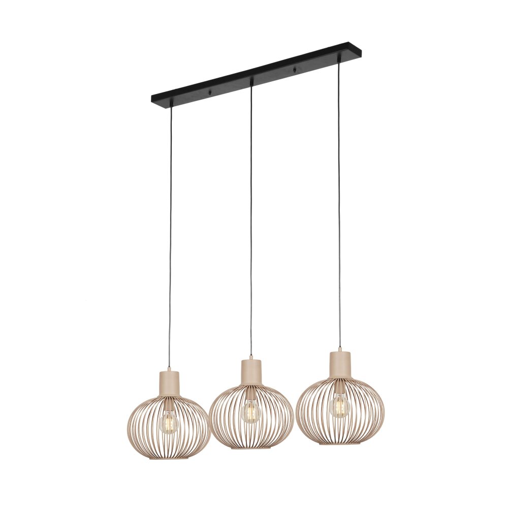 Trio GILA Pendelleuchte Beige, 3-flammig main product photo