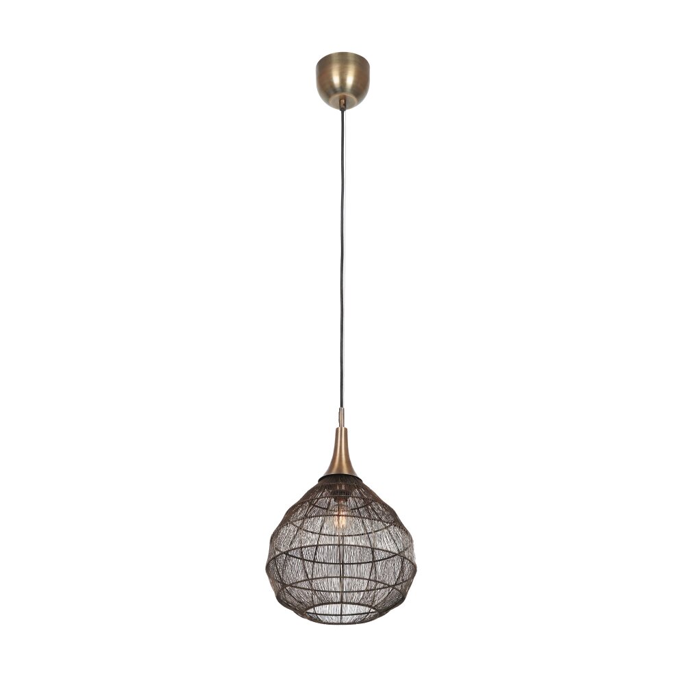 Trio SORAYA Pendelleuchte Altmessing, 1-flammig main product photo