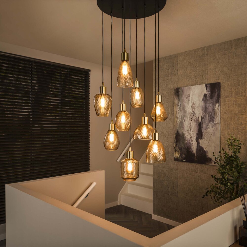 Escusa Pendelleuchte Anthrazit, 9-flammig main product photo