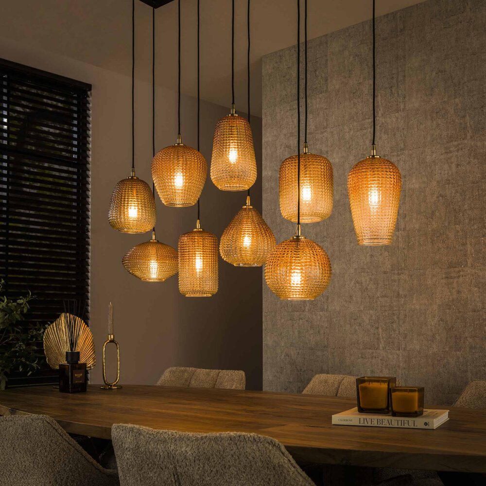 Escusa Pendelleuchte Anthrazit, 9-flammig main product photo