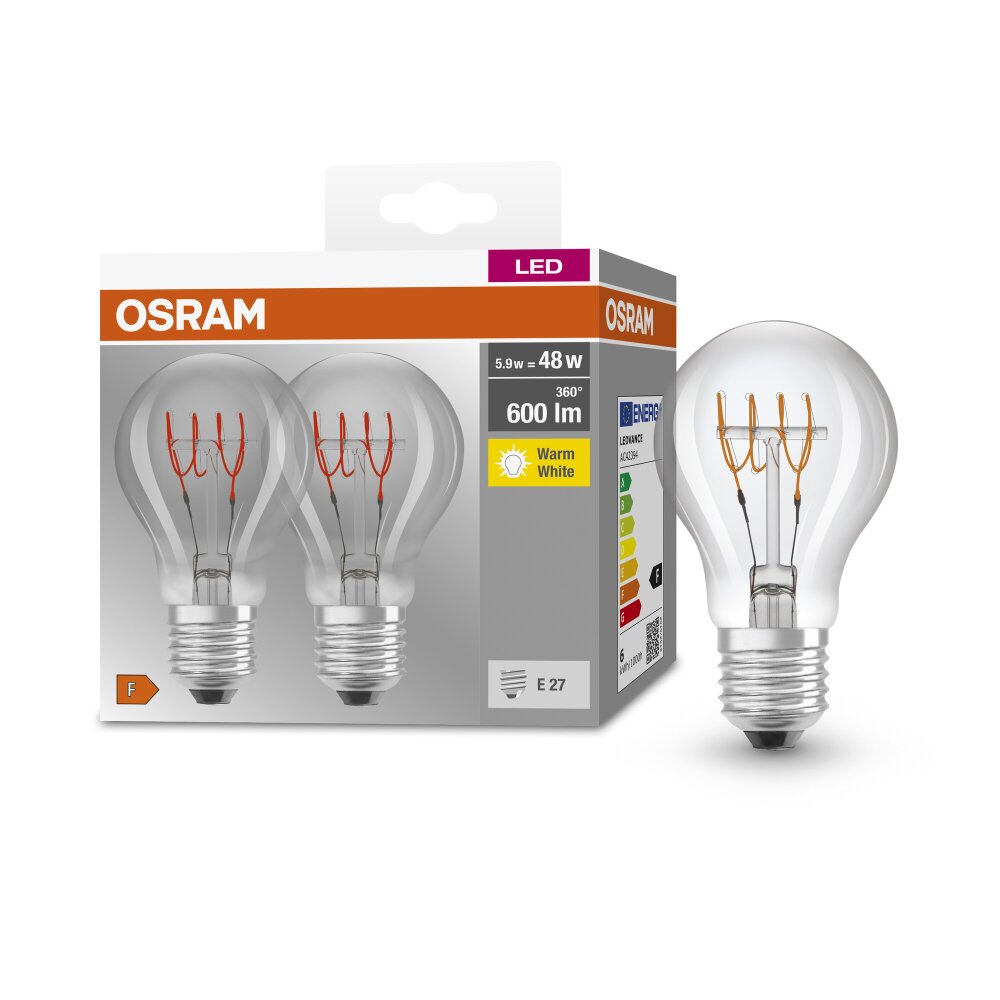 Osram LED E27 5,9 Watt 2700 Kelvin 600 Lumen main product photo