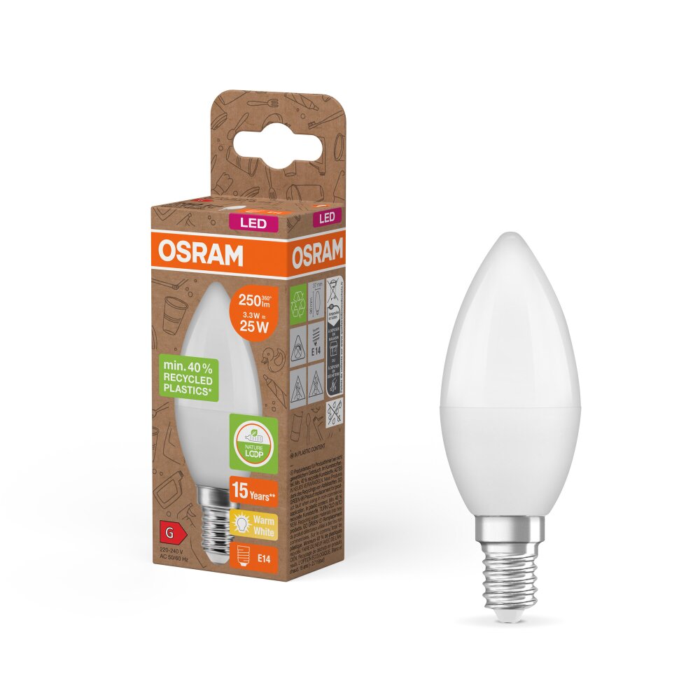 Osram LED E14 3,3 Watt 2700 Kelvin 250 Lumen main product photo
