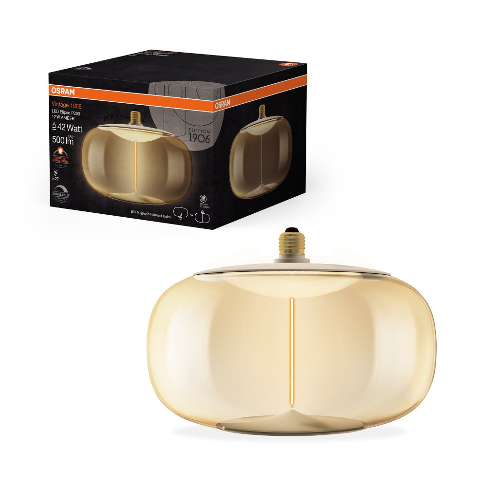 Osram LED E27 12 Watt 1800 Kelvin 500 Lumen main product photo
