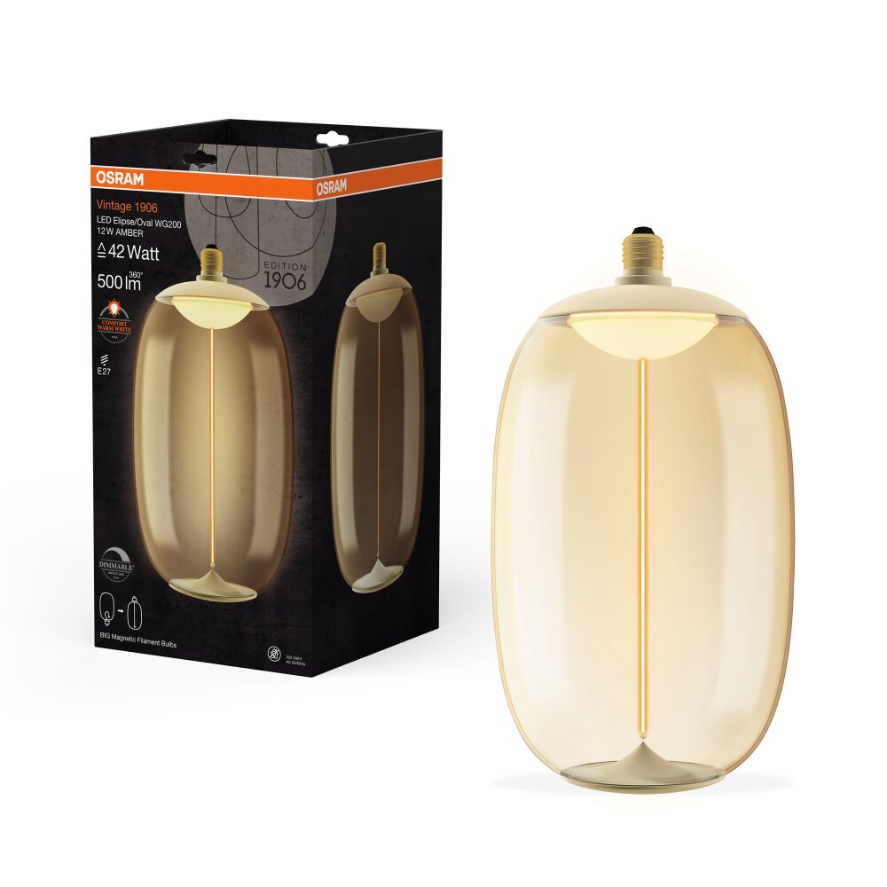Osram LED E27 12 Watt 1800 Kelvin 500 Lumen main product photo