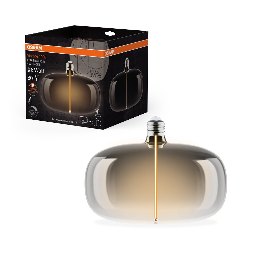 Osram LED E27 4 Watt 1800 Kelvin 60 Lumen main product photo