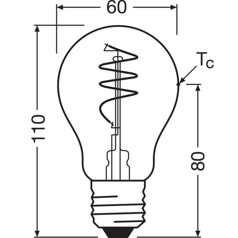 Osram LED E27 5,9 Watt 2700 Kelvin 806 Lumen