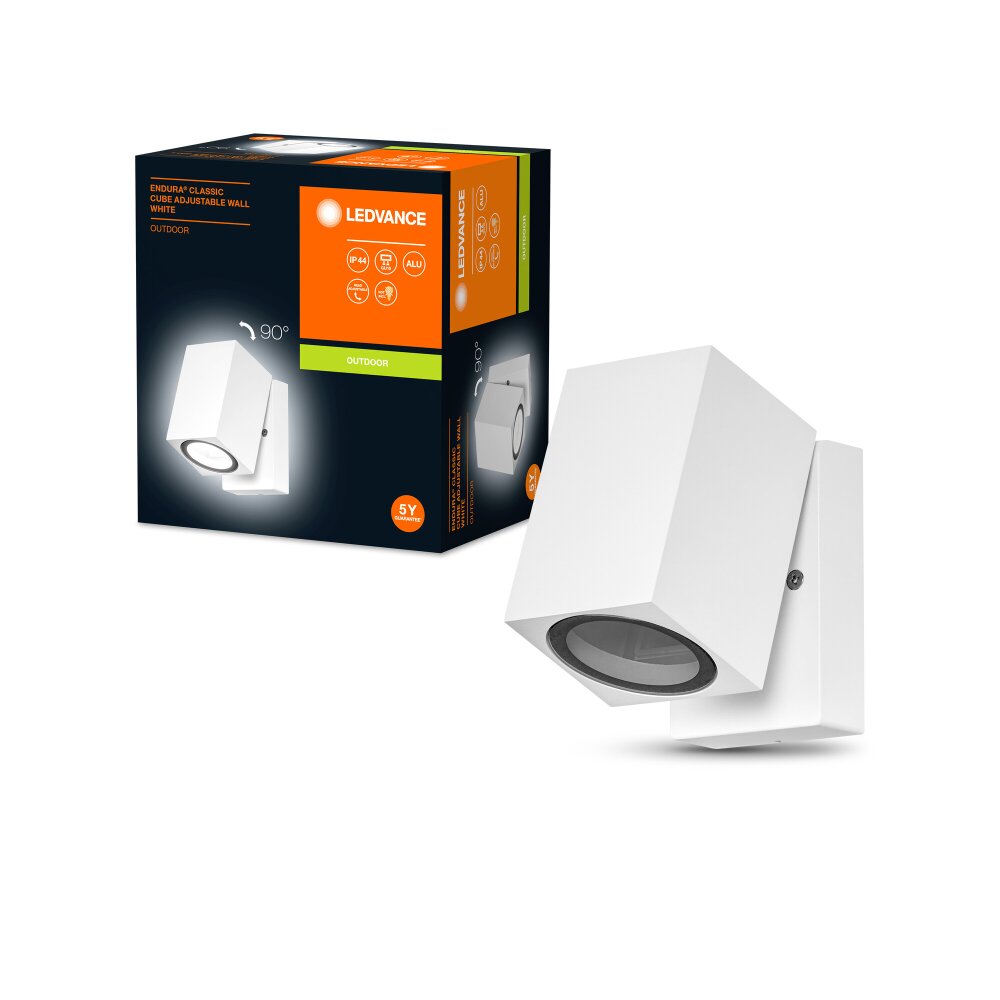 LEDVANCE ENDURA Außenwandleuchte Weiß, 1-flammig main product photo