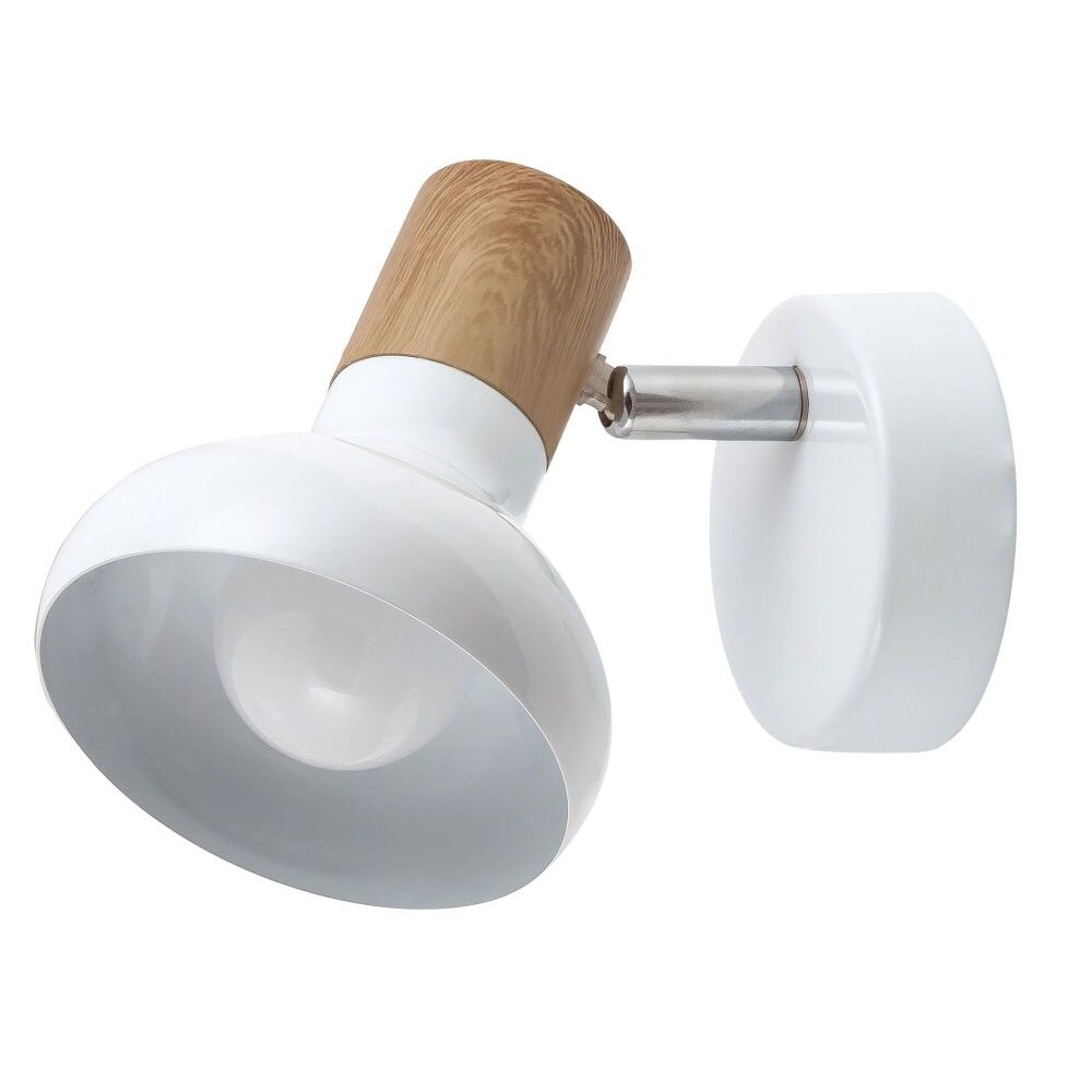 Rabalux Holly Wandleuchte Holz dunkel, Weiß, 1-flammig main product photo
