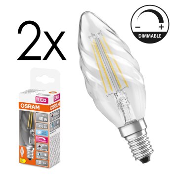 LED E14 2er Set 3,4 Watt 4000 Kelvin 470 Lumen LED E14 2er Set 3,4 Watt 4000 Kelvin 470 Lumen