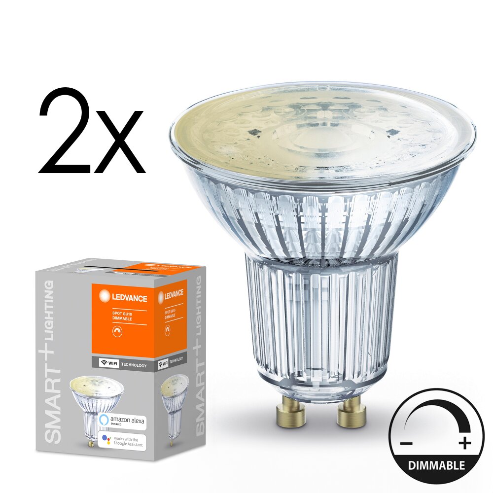 LED GU10 2er Set 5Watt 2700 Kelvin 350 Lumen main product photo