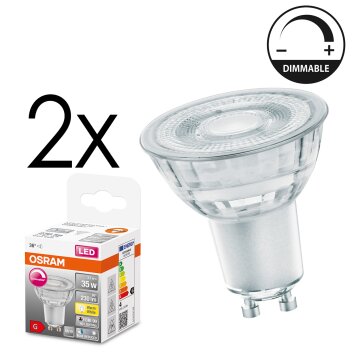 LED GU10 2er Set 3,7 Watt 2700 Kelvin 230 Lumen LED GU10 2er Set 3,7 Watt 2700 Kelvin 230 Lumen