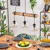 Koyoto Pendelleuchte Glas 15 cm Naturfarben, Schwarz, 3-flammig