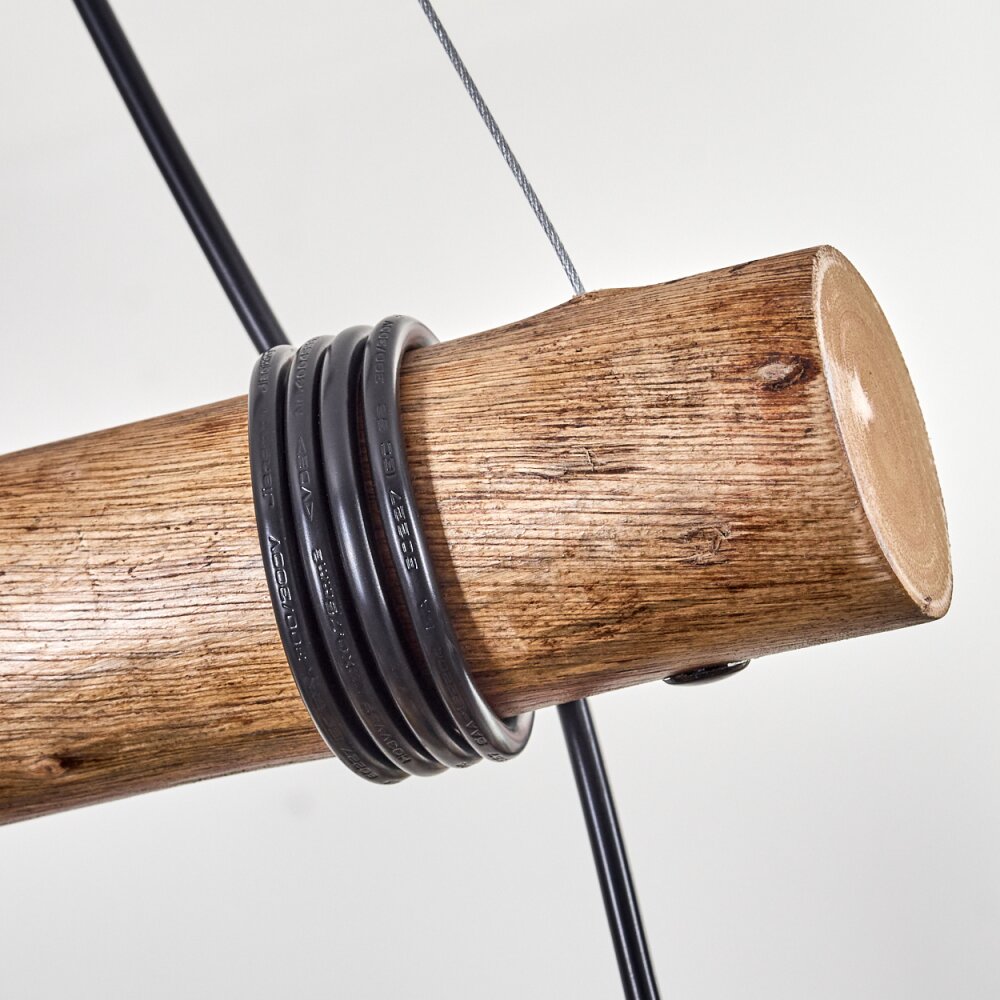 Koyoto Pendelleuchte Glas 15 cm Naturfarben, Schwarz, 4-flammig