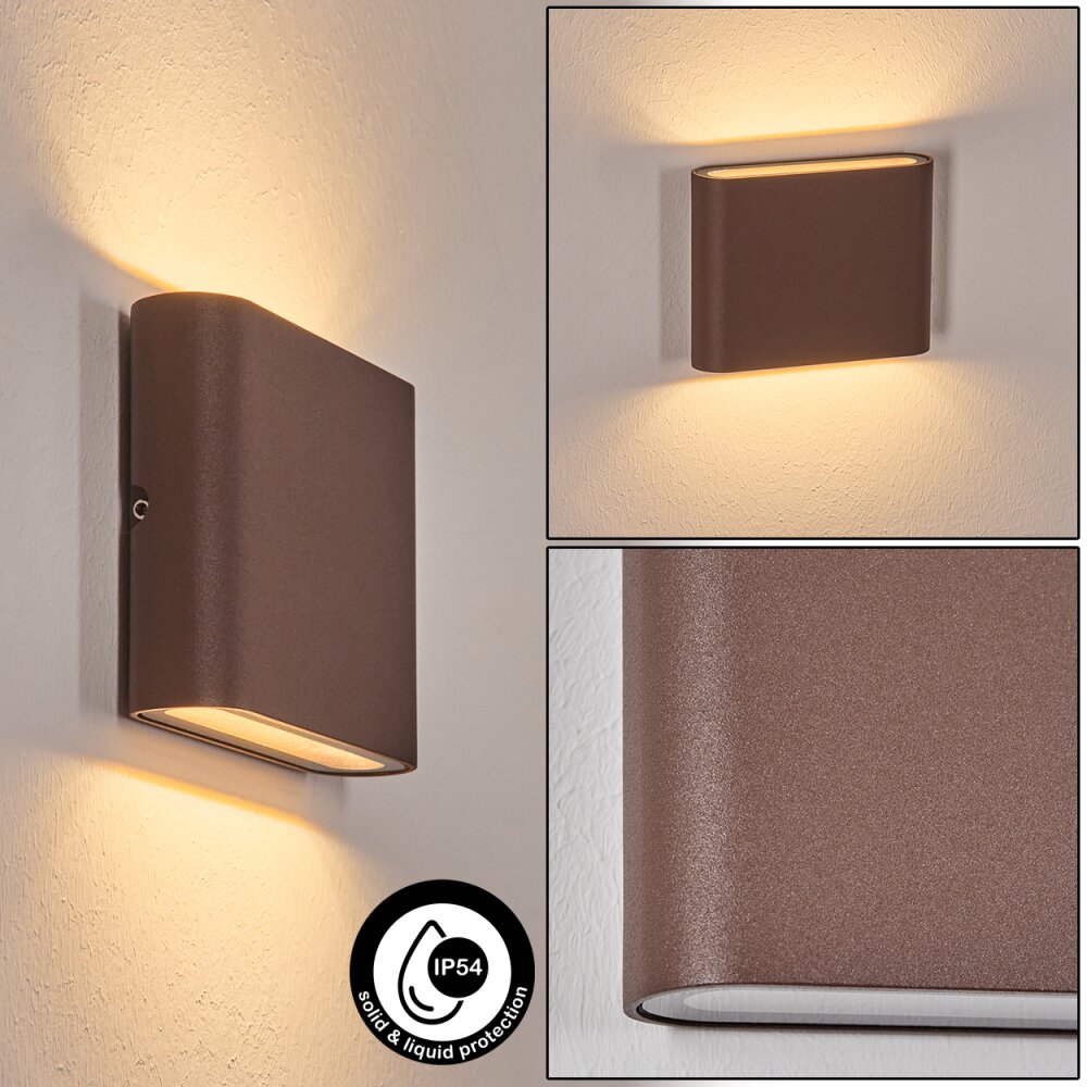 Gamas Wandleuchte Rostfarben, 1-flammig main product photo