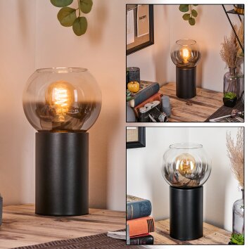 Koyoto Tischleuchte Glas 15 cm Klar, Rauchfarben, 1-flammig Koyoto Tischleuchte Glas 15 cm Klar, Rauchfarben, 1-flammig