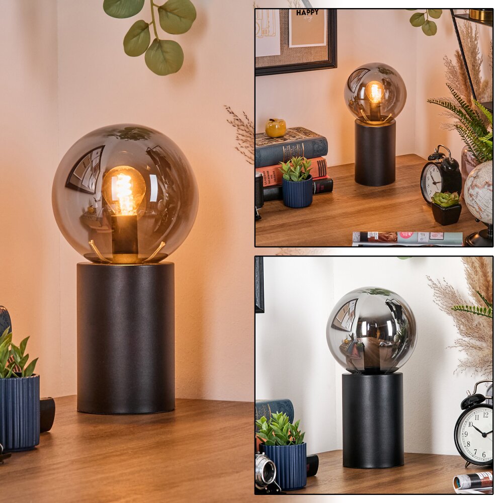 Gastor Tischleuchte Glas 15 cm Rauchfarben, 1-flammig main product photo