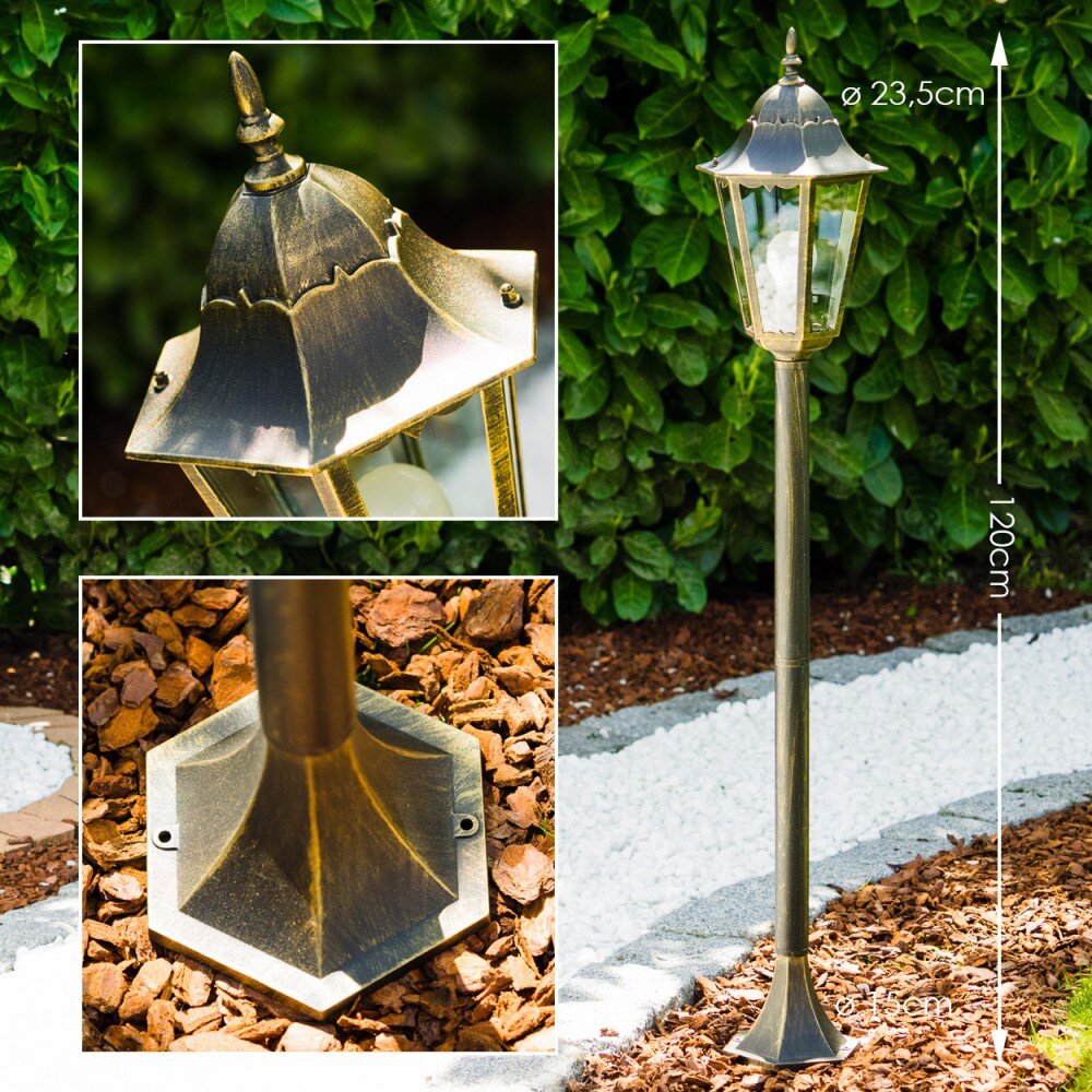 Hongkong Außenstehleuchte Bronze, Gold, 1-flammig main product photo