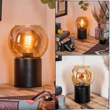 Koyoto Tischleuchte Glas 15 cm Bernsteinfarben, 1-flammig Koyoto Tischleuchte Glas 15 cm Bernsteinfarben, 1-flammig